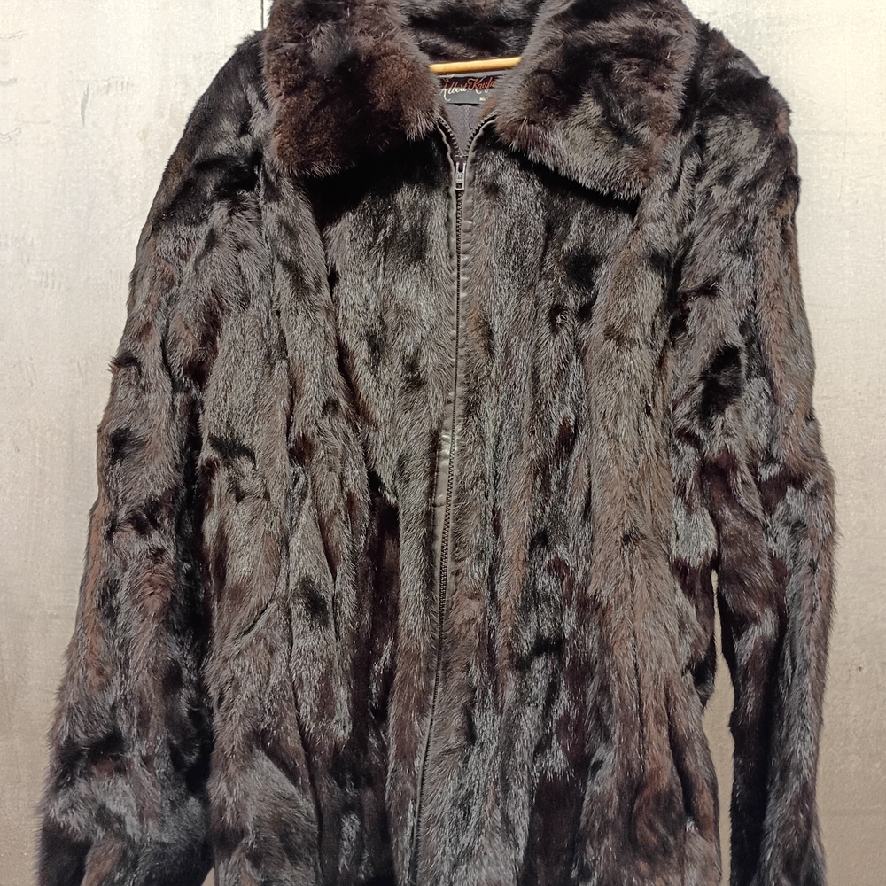 Luxurious Brown Faux Fur Coat